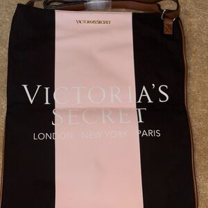 Victoria's Secret Pink and Black Runway Tote Bag